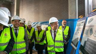 Visita a la obra y el proyecto piloto de nuevas viviendas de alquiler asequible en Guadalajara.