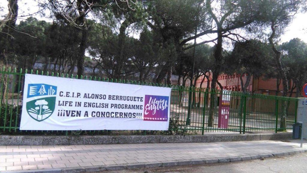 Fachada del colegio Alonso Berruguete