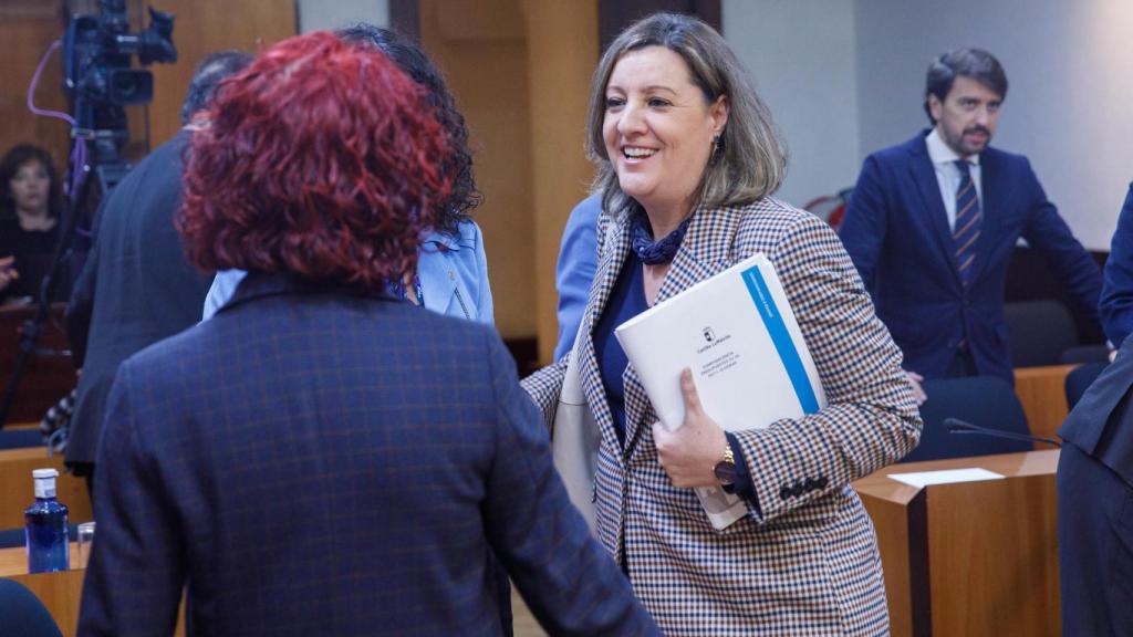 Patricia Franco, consejera de Economía, durante la Comisión homónima.