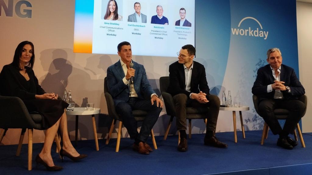 Carl Eschenbach, CEO de Workday, en el encuentro con la prensa.