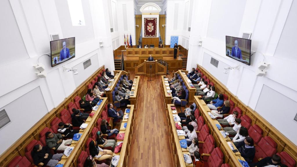Pleno en las Cortes por el Día Mundial de la Infancia. Foto: Cortes CLM.