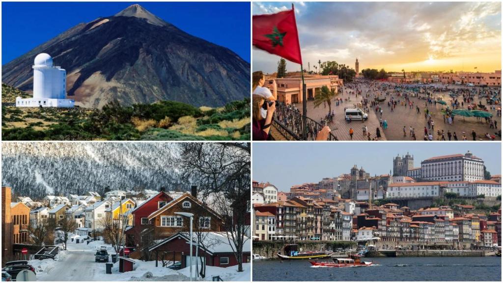 Varios de los destinos favoritos.