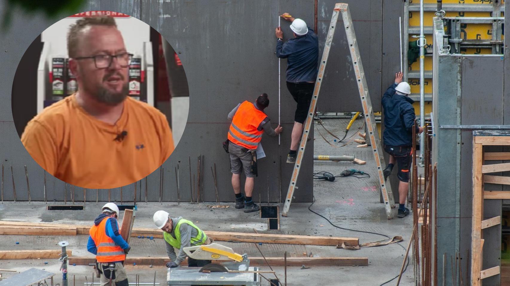 Montaje de Eduardo Roldán con un grupo de trabajadores de la construcción (Pixabay).