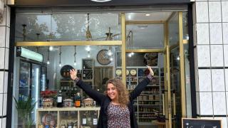 Noelia en la nueva tienda De Origen.