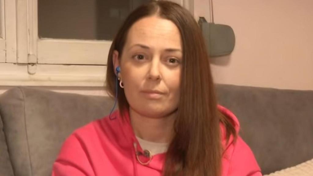 Susana durante una entrevista para Telemadrid.