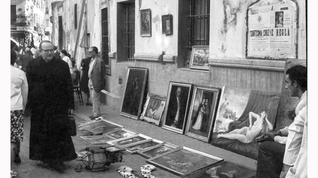 Imagen histórica del mercadillo.
