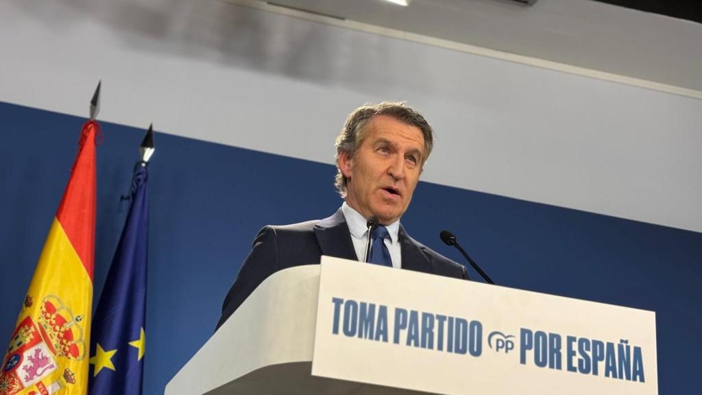 El presidente del Partido Popular, Alberto Núñez Feijóo.