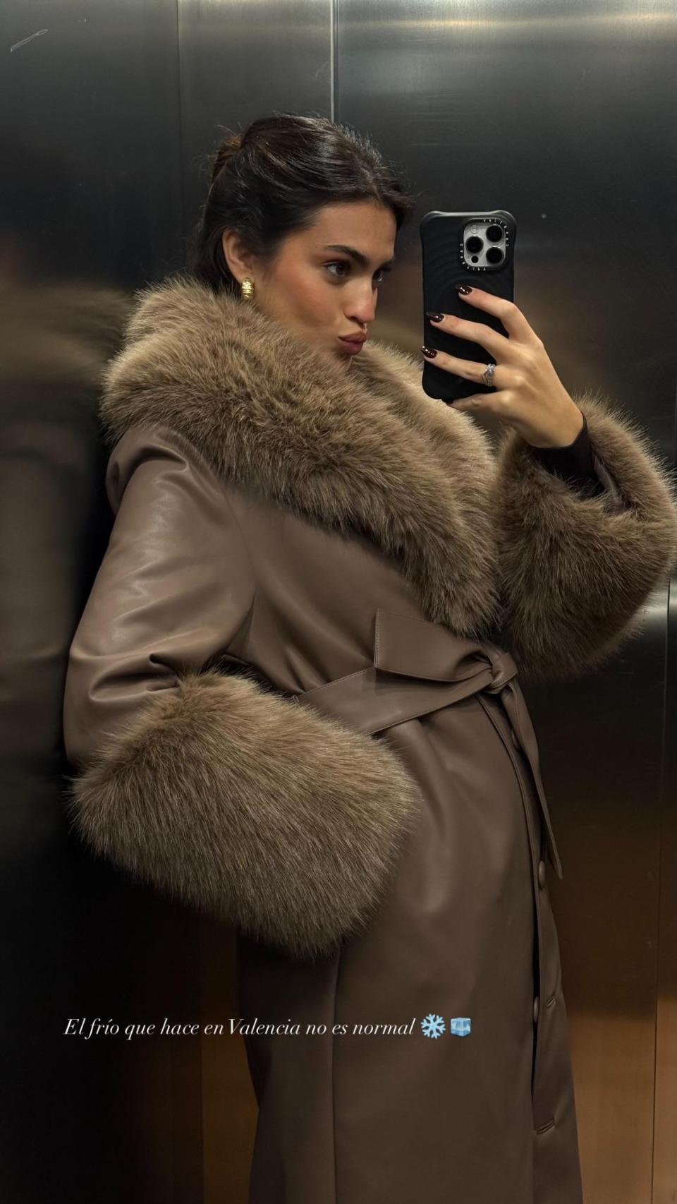 Marta Lozano, en un 'story' en su Instagram.