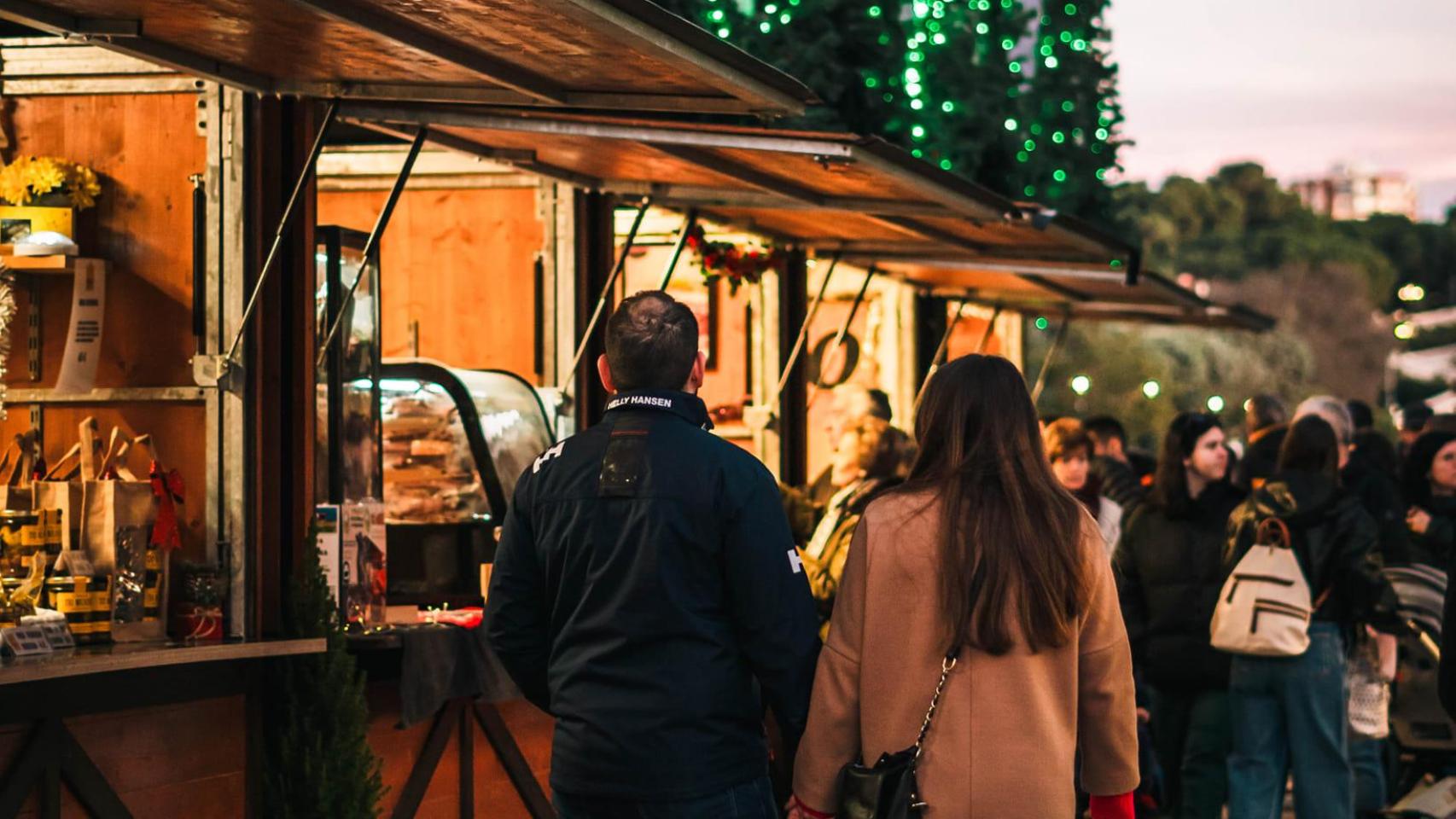 Un mercadillo Navideño en 2024.