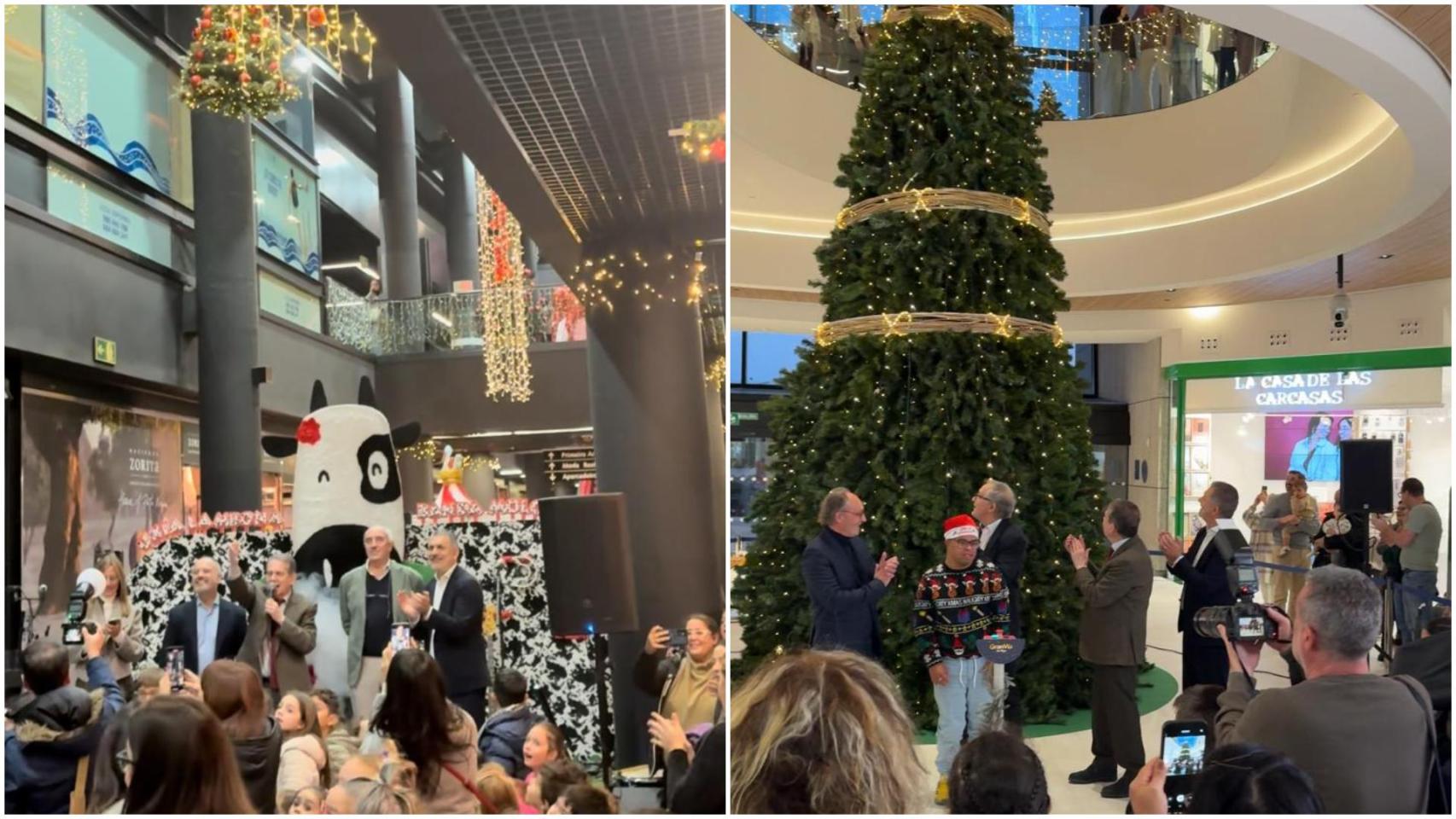 Los centros comerciales A Laxe y Gran Vía encienden sus luces de Navidad