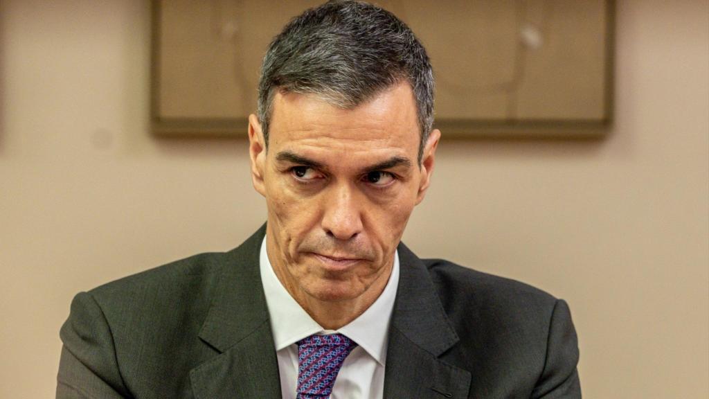 El presidente del Gobierno, Pedro Sánchez, este jueves en el Congreso.
