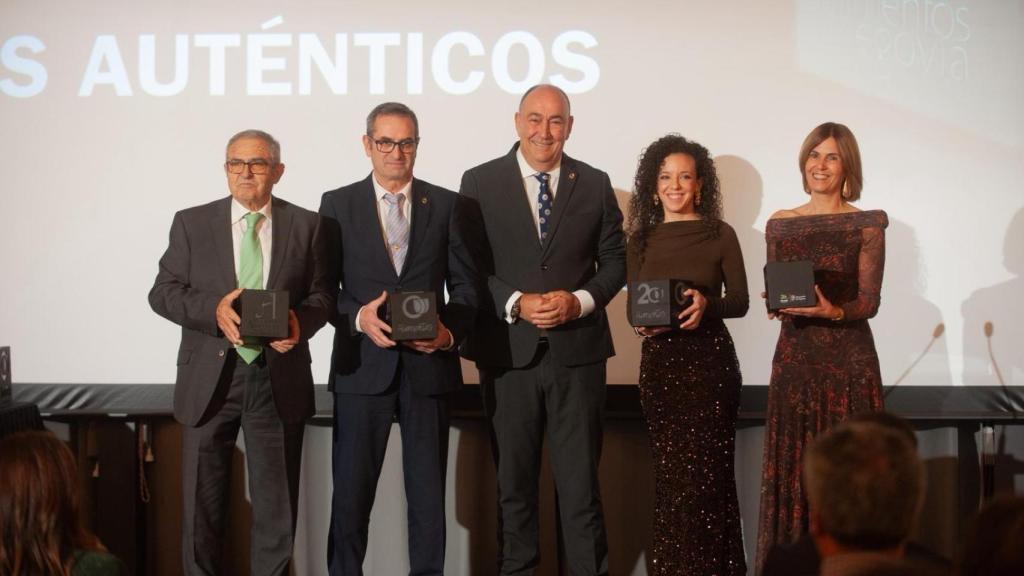 El presidente de la Diputación de Segovia, Miguel Ángel de Vicente, en la Gala XX Aniversario de Alimentos de Segovia, este jueves