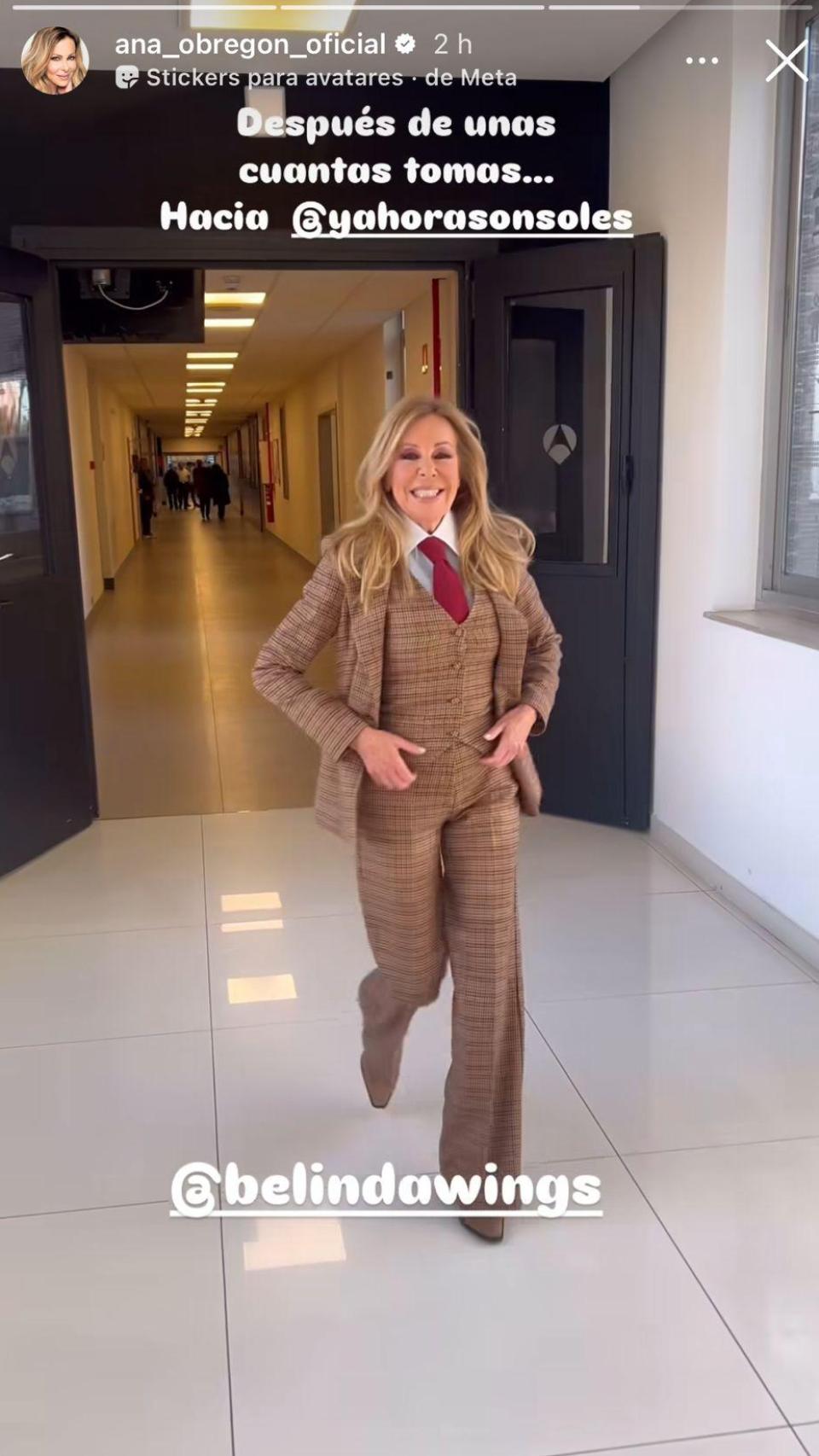 La publicación que ha hecho Ana Obregón antes de sentarse en el plató de Antena 3.