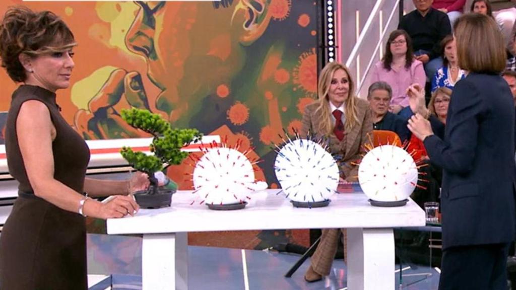 Ana Obregón en su intervención en 'Y ahora Sonsoles' con Sonsoles Ónega y Boticaria García.