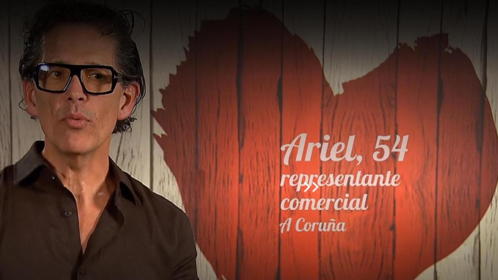 Ariel, un argentino de 54 años, en 'First Dates'.