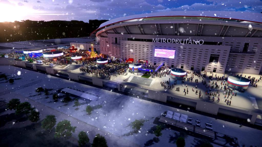 El festival Madrid On Ice en el Estadio Metropolitano.