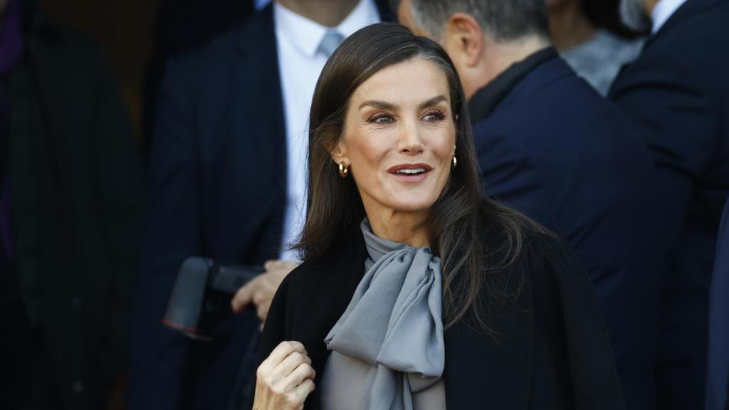 La Reina, a su llegada.