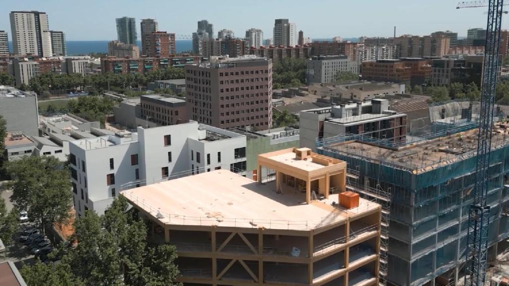 Imagen aérea del T3 Diagonal Mar