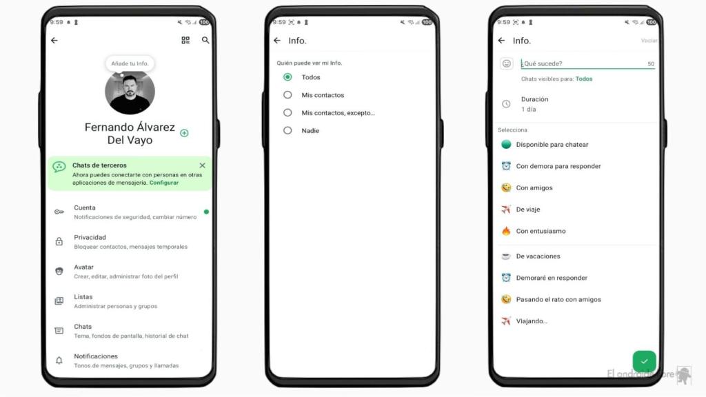 Nueva sección de Info