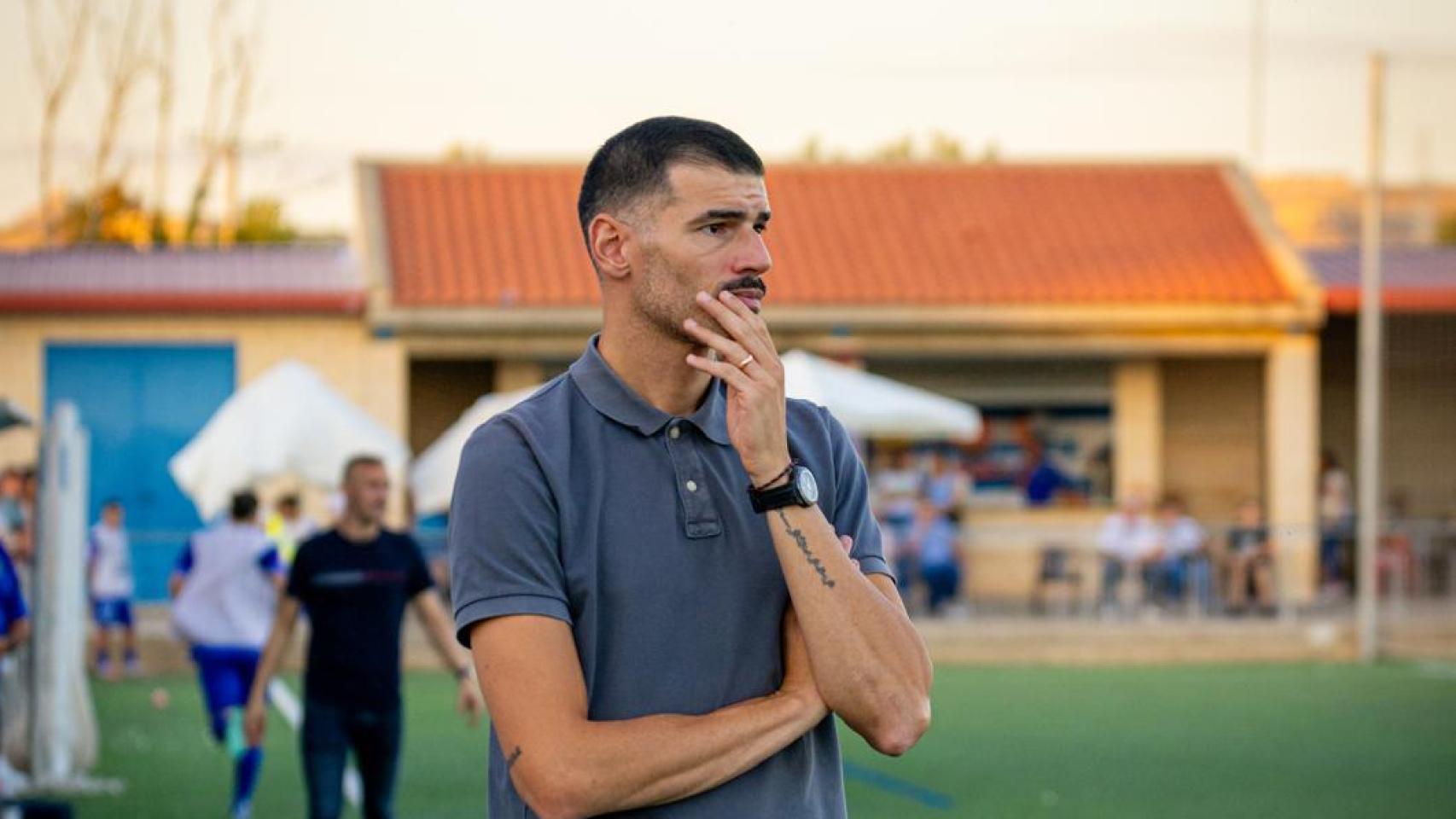 Javi Álamo, entrenador del CD Cuarte.