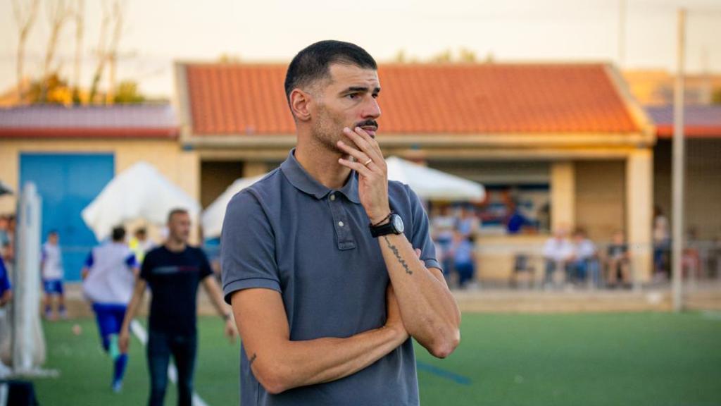 Javi Álamo, entrenador del CD Cuarte.