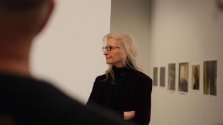 Annie Leibovitz en su exposición en la Fundación MOP de A Coruña.