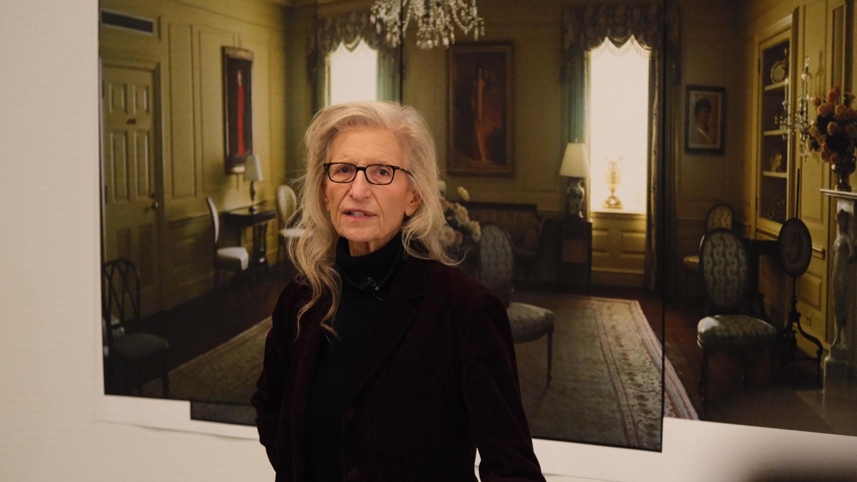 Annie Leibovitz en la exposición de la Fundación MOP de A Coruña.
