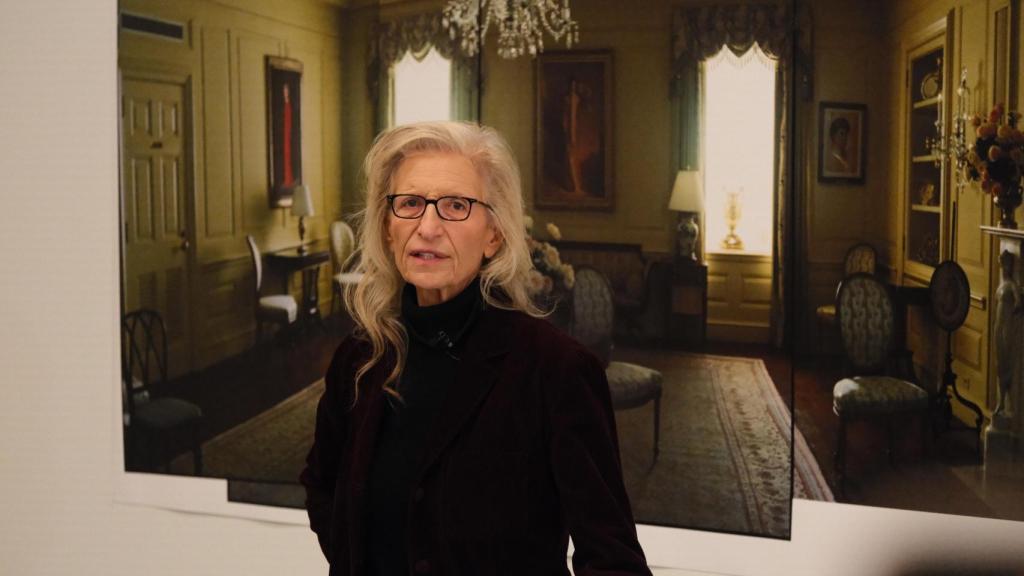 Annie Leibovitz en la exposición de la Fundación MOP de A Coruña.
