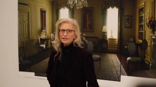 Annie Leibovitz en la exposición de la Fundación MOP de A Coruña.