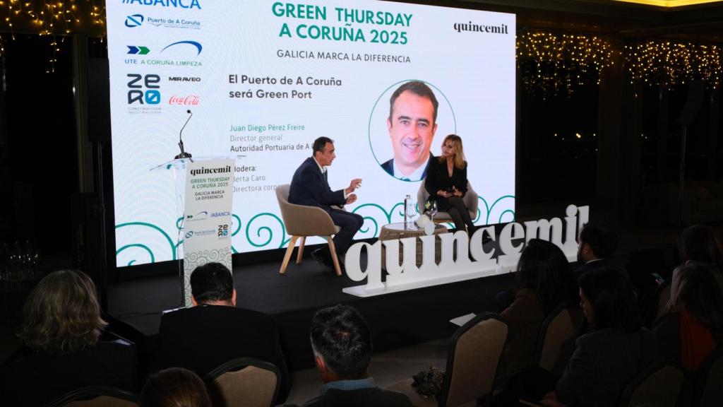 Berta Caro y Juan Diego Pérez Freire en el Green Thursday 2025 de A Coruña.