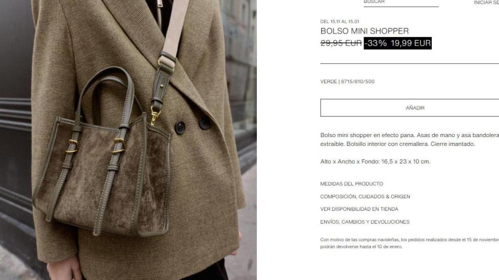 Bolso mini 'shopper'. Ref. 6715/610/500