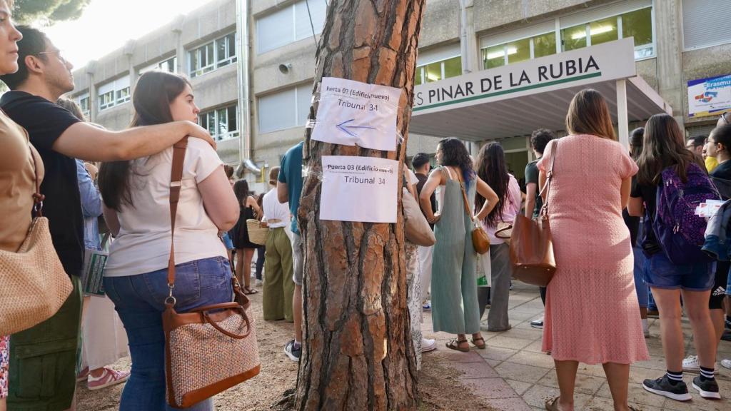 Celebración de los exámenes de las oposiciones al cuerpo de Maestros, Secundaria y otros cuerpos, en junio de 2025 en Valladolid