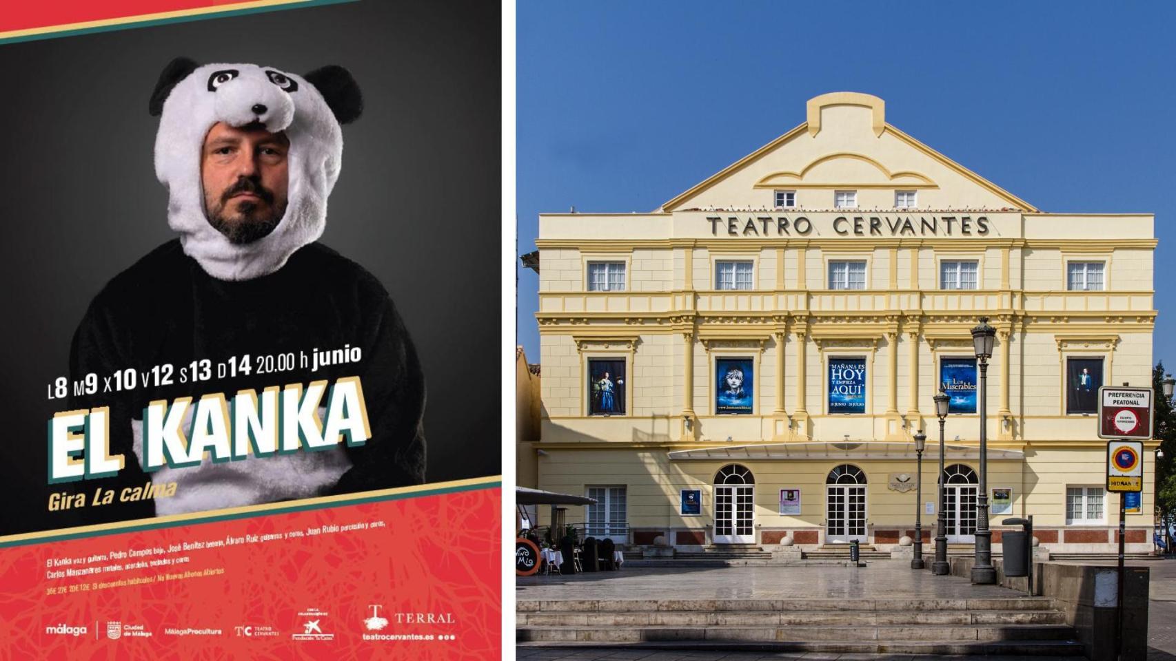 Una imagen del cartel de El Kanka y el Teatro Cervantes.