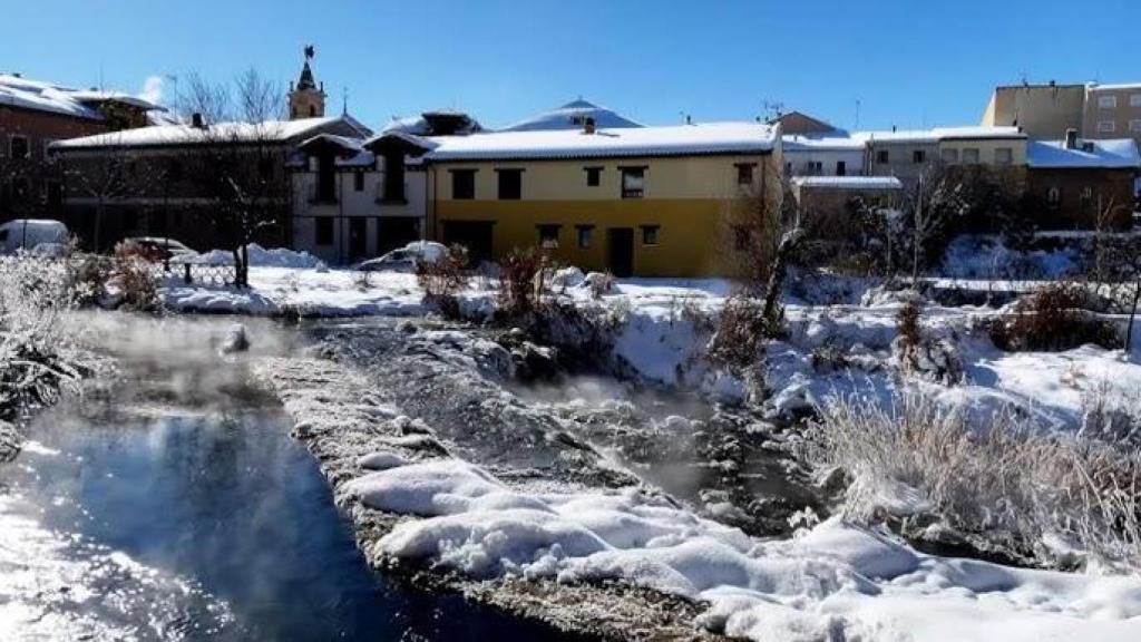 Molina de Aragón tras una nevada.