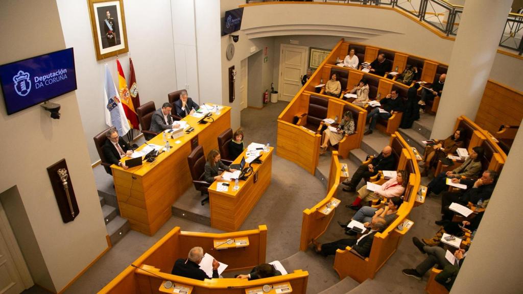Imagen del pleno donde se aprobaron las cuentas.