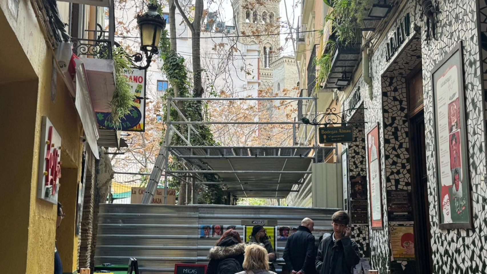 La calle Estébanes reabre este viernes.