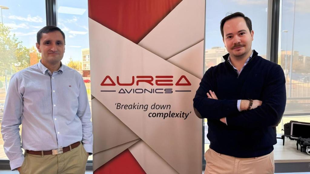 Juan López y  Alberto Nieto, director ejecutivo y director de Operaciones de Aurea Avionics.