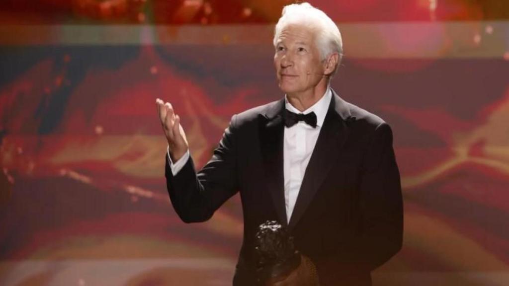 Richard Gere recogiendo el Goya Internacional 2025.