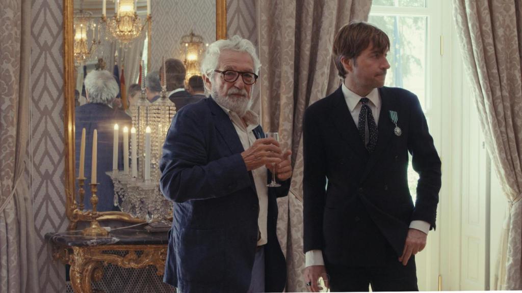 Óscar Tusquets y el cineasta Albert Serra, en 'Dios lo ve'