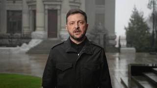 Captura del vídeo del discurso del presidente ucraniano Volodímir Zelenski a la nación.