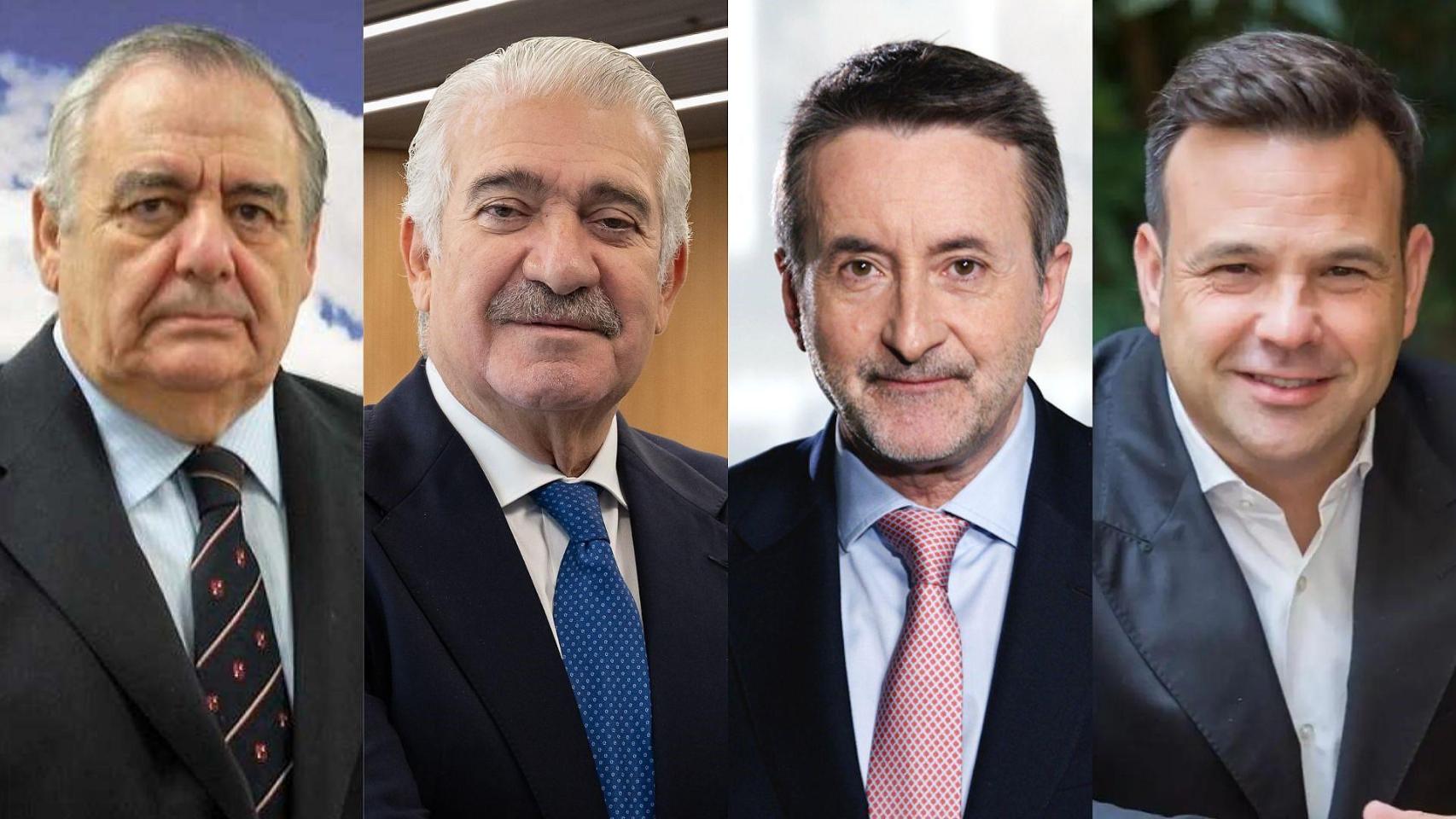 De izq. a dcha.: Enrique Díaz-Tejeiro (Solaria), José Bogas (Endesa), Josu Jon Imaz (Repsol) y José Elías (Audax).