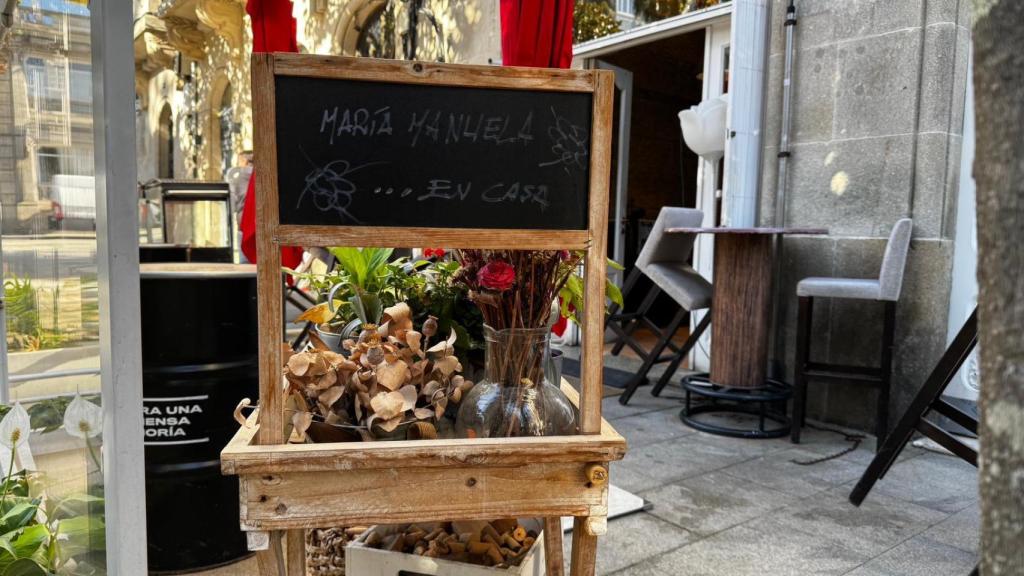 Entrada de María Manuela, en la Plaza de Compostela, en Vigo