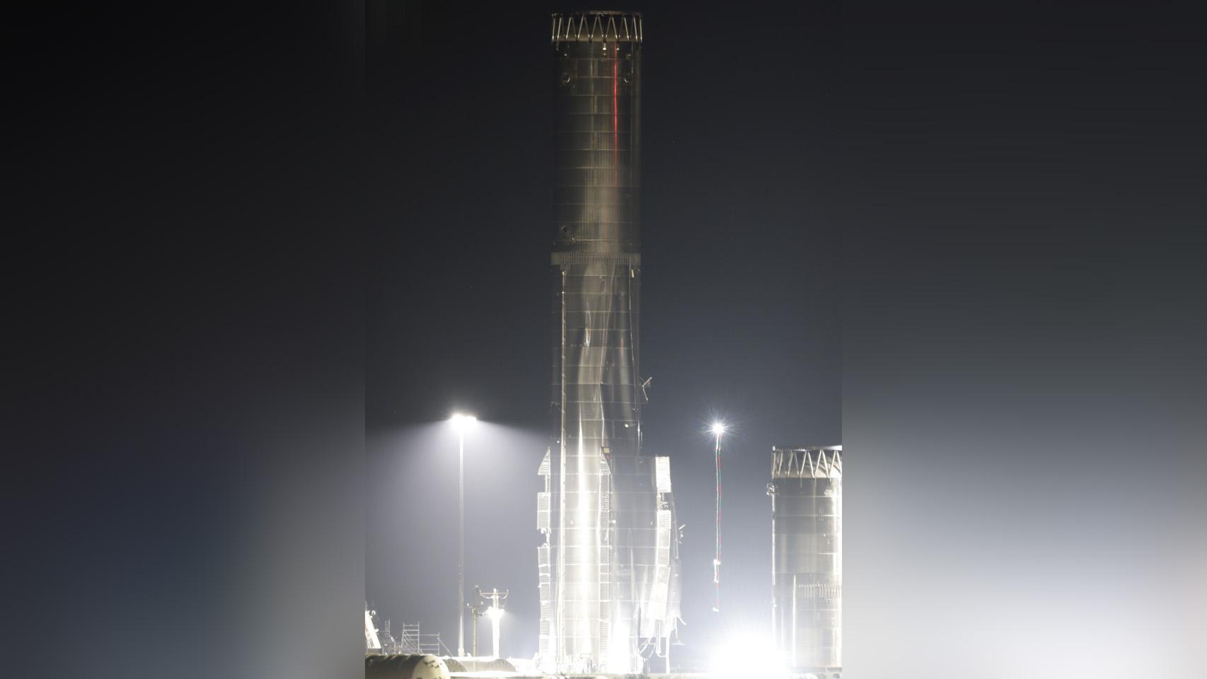 Booster 18 después del incidente.