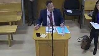 Fotograma del vídeo de la declaración testifical de Stampa.
