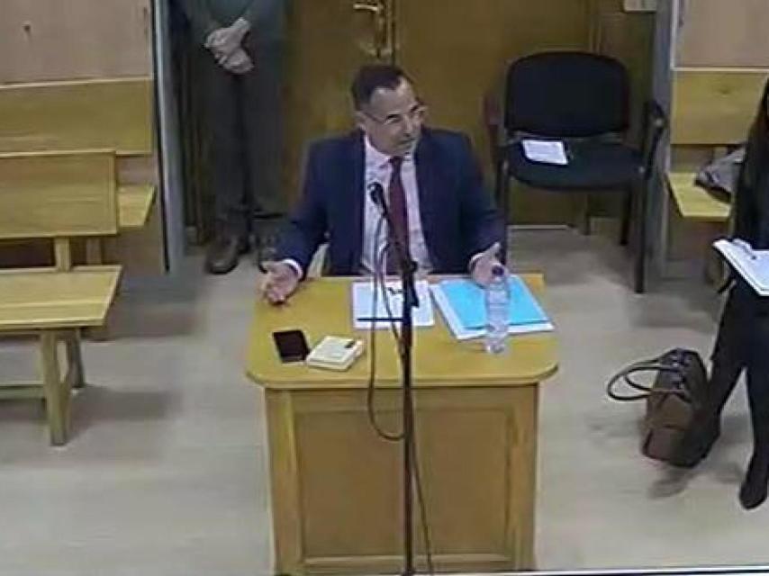 Fotograma del vídeo de la declaración testifical de Stampa.