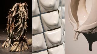 Inês Zenha: detalles de 'Devenir - Hidra I-VI', 'Traspasar' y 'Cuenco de circlusión'. Fotos: Sue Ponce