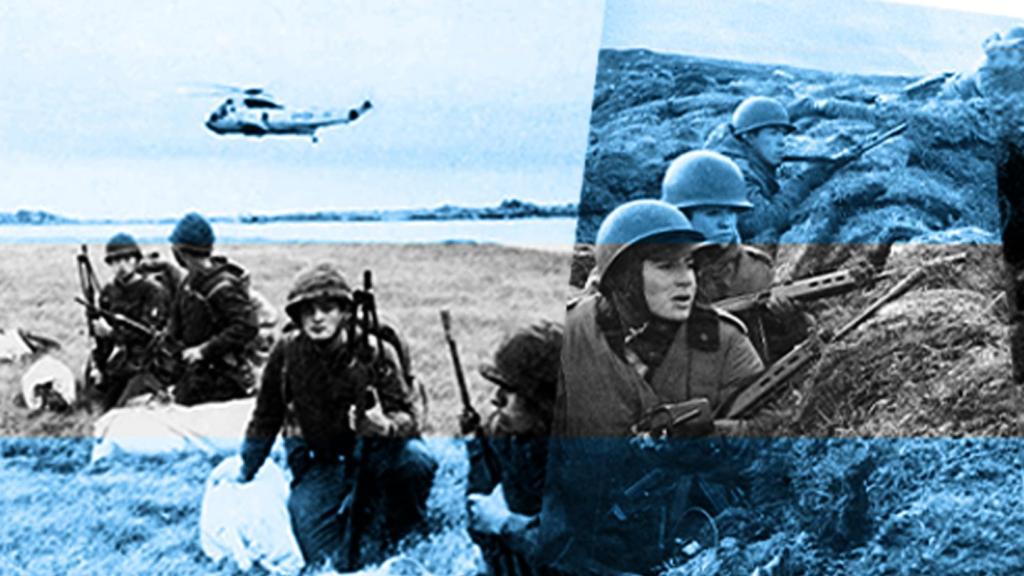 Estampas del despliegue de las tropas argentinas en las islas Malvinas, entre abril y junio de 1982.