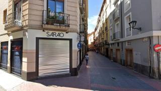 Fachada del local, en el centro de Zaragoza.