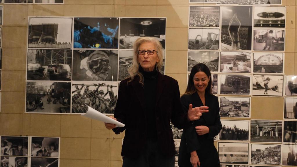 Annie Libovitz en la presentación de su exposición en A Coruña