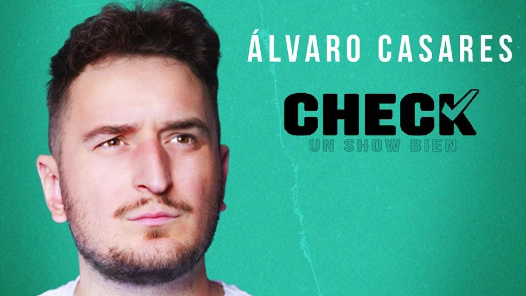 Cartel del humorista Álvaro Casares en una foto de archivo.